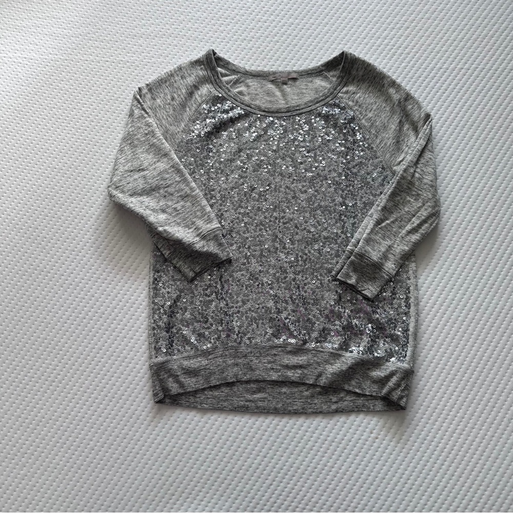 Women's GAP Grey Sequin Top